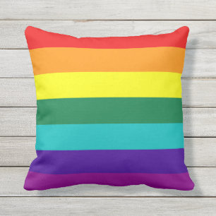 7 Regenbogenfarben Kissen