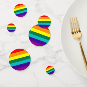7 Regenbogenfarben Konfetti