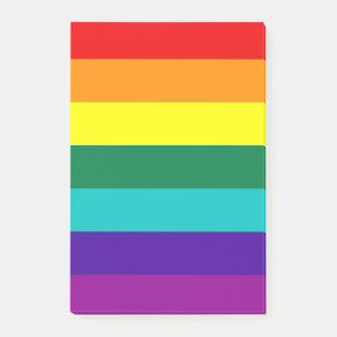 7 Regenbogenfarben Post-it Klebezettel