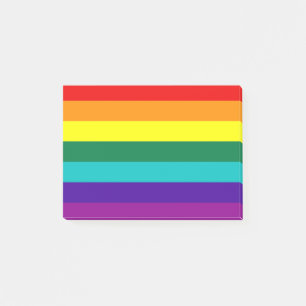 7 Regenbogenfarben Post-it Klebezettel