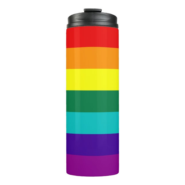 7 Regenbogenfarben Thermosbecher (Vorderseite)