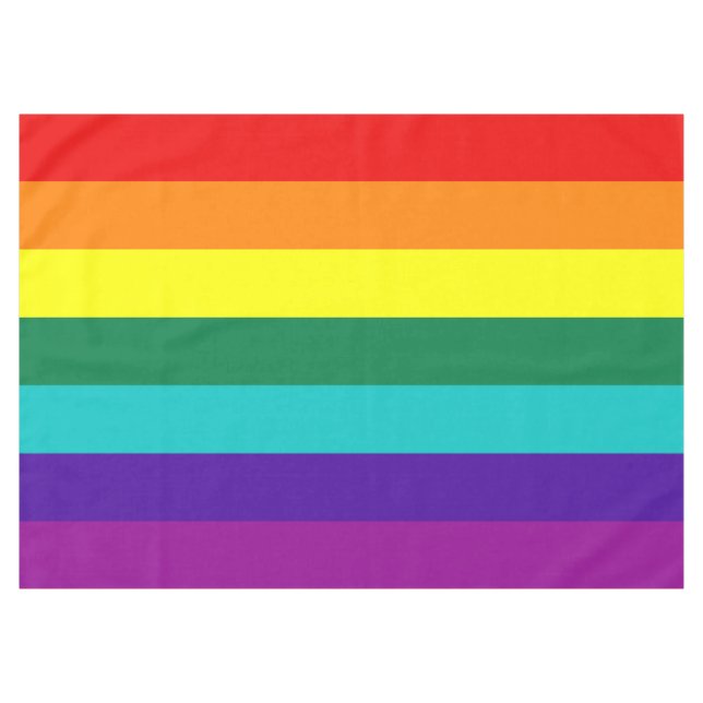 7 Regenbogenfarben Tischdecke (Vorderseite (Horizontal))