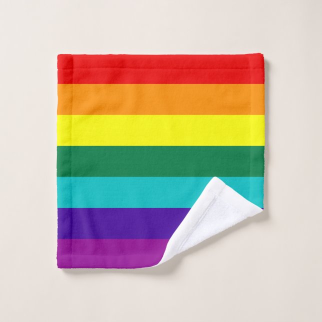 7 Regenbogenfarben Waschlappen (Waschlappen)