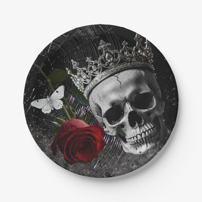 7" Round Paper Plate Haunting Adeline Zade Mea Pappteller (Vorderseite)