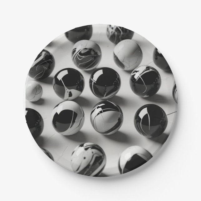 7" Round Paper Plate Pappteller (Vorderseite)