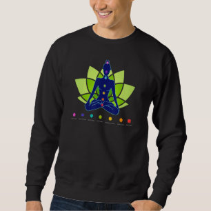 7 Seven Yoga Spiritual Chakras Body System Meditat Sweatshirt