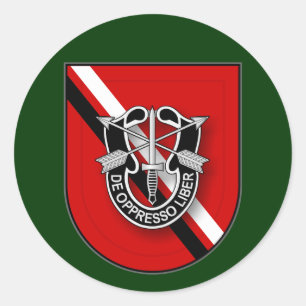 7. SFG (A) - Service im Irak MA Runder Aufkleber