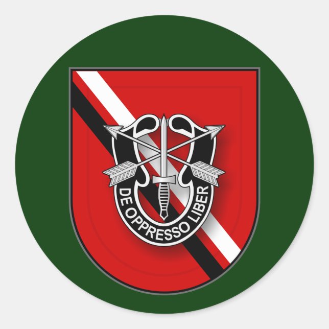 7. SFG (A) - Service im Irak MA Runder Aufkleber (Vorderseite)