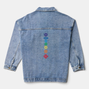 7 Sieben Chakren Energie Jeansjacke