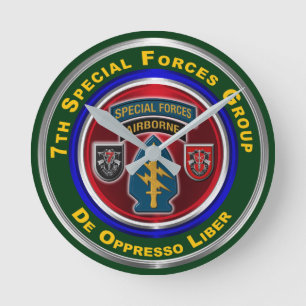 7. Special Forces Group Andenken Runde Wanduhr