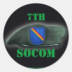 7. Special ops Kommando socom beret flash Sticker