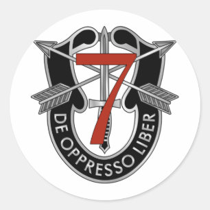 7. Spezielle Kraft-Gruppen-Wappen Runder Aufkleber