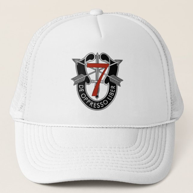 7. Spezielle Kraft-Gruppen-Wappen Truckerkappe (Vorderseite)
