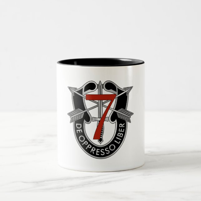 7. Spezielle Kraft-Gruppen-Wappen Zweifarbige Tasse (Mittel)