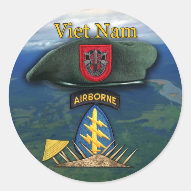 7. Spezielle Kräfte Grüne Beeren Vietnam Sticker (Vorderseite)