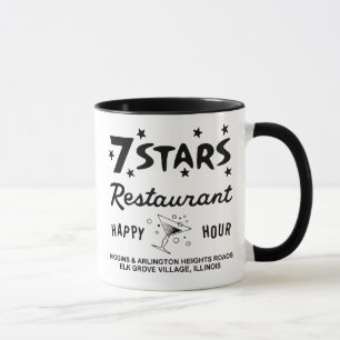 7 Stern-Restaurant, Elch-Waldungs-Dorf, IL Tasse