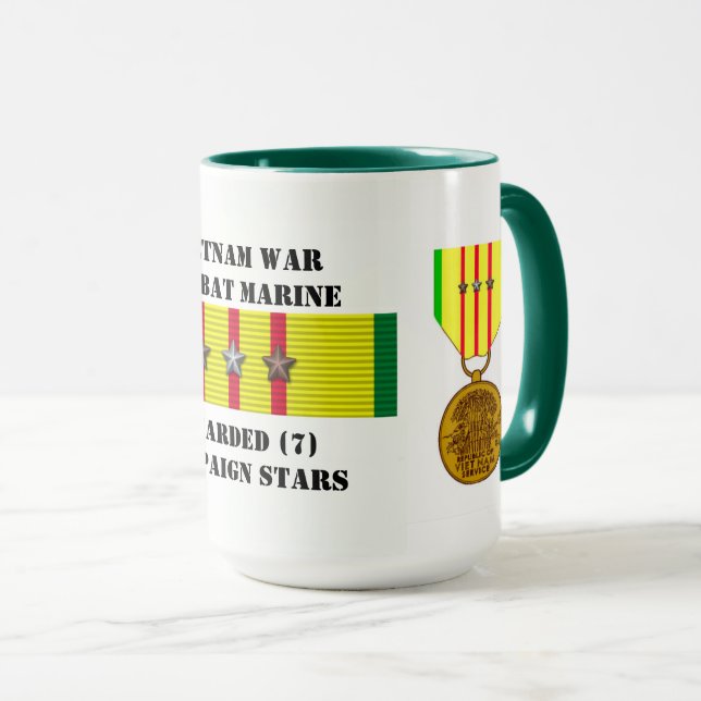 7 STERNE ZUR BEKÄMPFUNG DES MEERESVIETNAMKRIEGS TASSE (VorderseiteRechts)