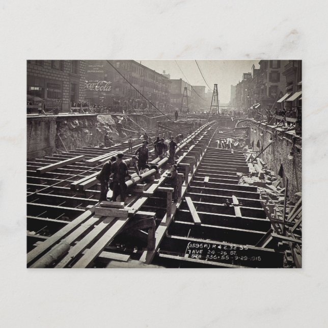 7. Straße und 24-25. Straße Postkarte (Vorderseite)