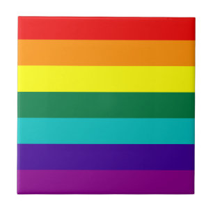 7 Streifen Rainbow Gay Pride Flag Tile Fliese