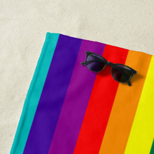 7-Stripe Rainbow Pride Flag Strandtuch
