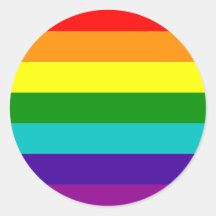7 Stripes Rainbow Gay Pride Flag Sticker