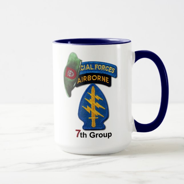 7. Tierärzte der Kraft-Gruppen-grünen Barett-SFGA Tasse (Rechts)