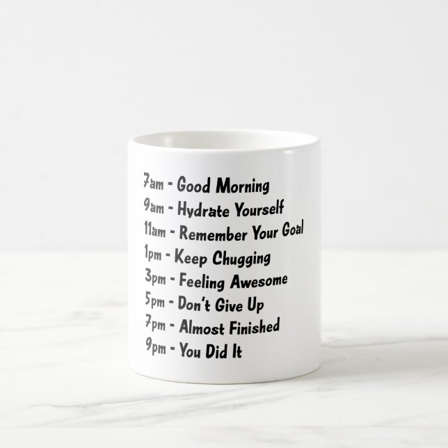 7 Uhr Gute morgendliche Kaffee-Tasse Kaffeetasse (Mittel)
