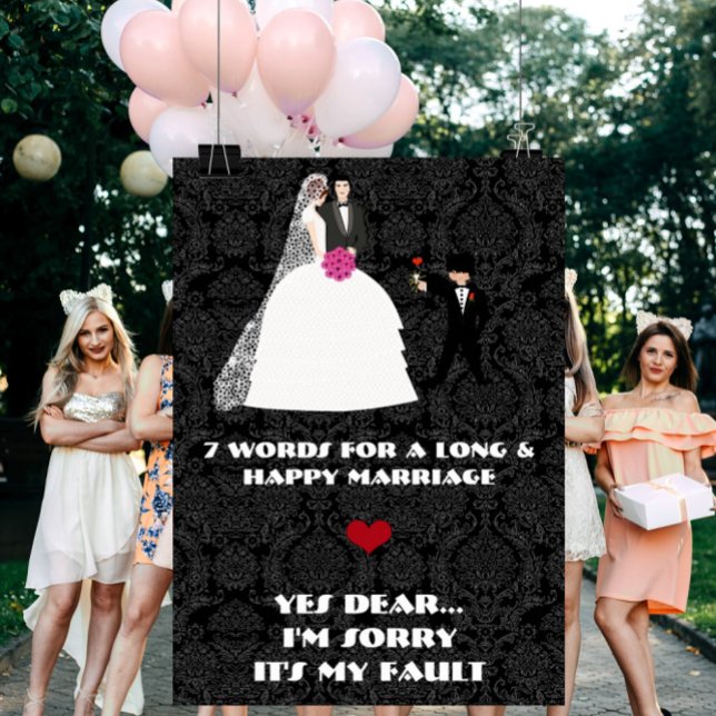 7 Worte zu einer langen und glücklichen Ehe - ja,  Poster (Von Creator hochgeladen)