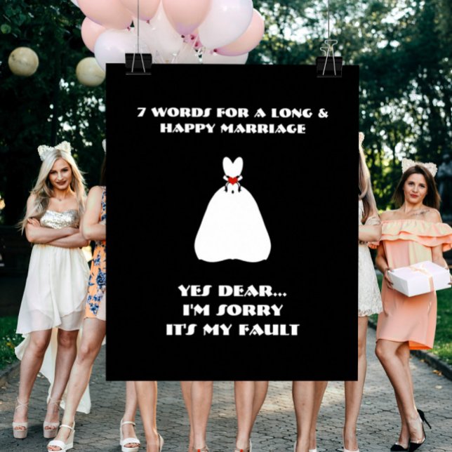 7 Worte zu einer langen und glücklichen Ehe - Post Poster (Von Creator hochgeladen)