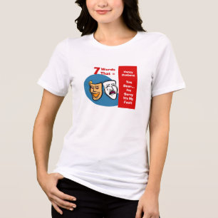 7 Wörter für glückliches Ehemann - Ja, Liebe - ich Tri-Blend Shirt