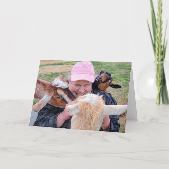 7"x5" Faltkarte | À la Goate Karte (Vorderseite)