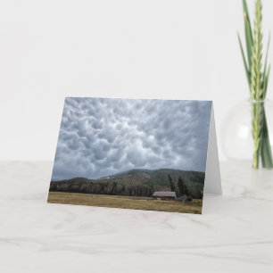 7"x5" Faltkarte   Cedar Mt Mammatus Karte