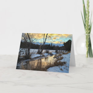 7"x5" Faltkarte   Creek Reflection 17 Karte