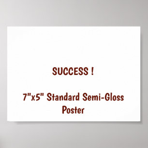 7"x5" Standardposter halbmatt Poster