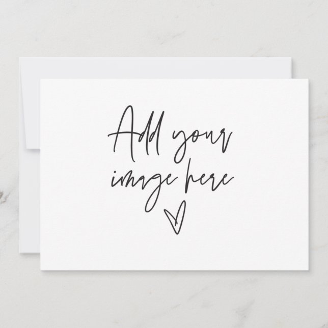 7 x 5 Custom Wedding Invitation Holiday Foto Card Einladung (Vorderseite)