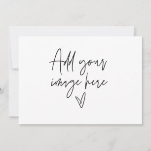 7 x 5 Custom Wedding Invitation Holiday Foto Card Einladung