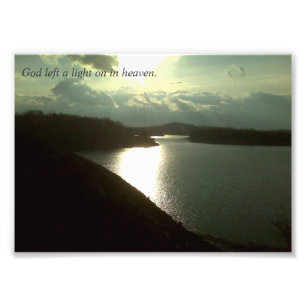 7" x 5" Licht an im Himmels-Foto Fotodruck
