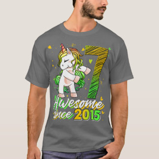 7 Years Old Ohrs Unicorn Flossing 7th Birthday Gi T-Shirt