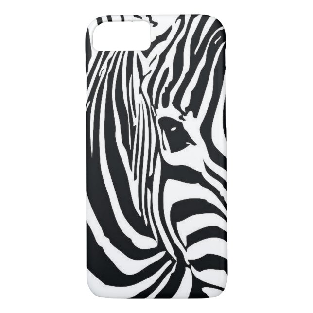 7 Zebra iPhone X/8/7/11 À peine un Coque (Dos)