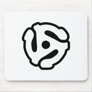 7 Zoll 45 U/min Vinyl Adapter Spindelspinne Mousepad