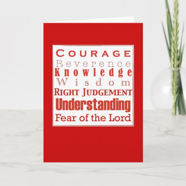 7Cadeaux pour votre carte de confirmation (Devant)