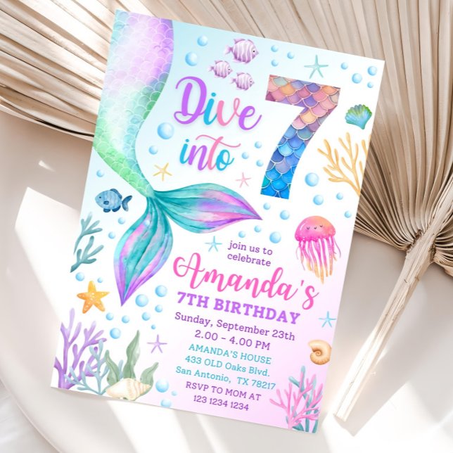 7e invitation de sirène, Plongez dans sept sirène  (Créateur téléchargé)