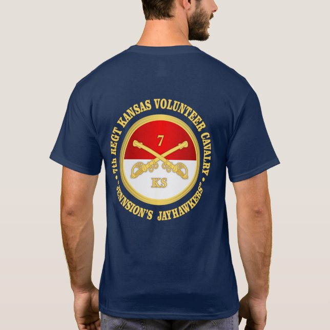 7e T-shirt de la cavalerie du Kansas (Dos)