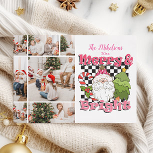 7Foto Kariertes Frohe und strahlende Weihnachten