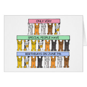 7th Birthday Cartoon Cats