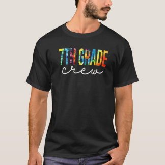 7th Grade Crew Tie Dye Appreciation Day Hello Back T-Shirt
