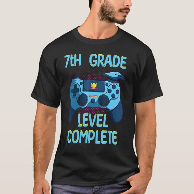7th Grade Level Complete Last Day Of School  Gradu T-Shirt (Vorderseite)