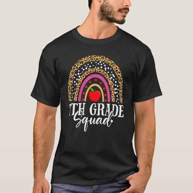 7th Grade Squad Teacher Student 100th Day Of Schoo T-Shirt (Vorderseite)