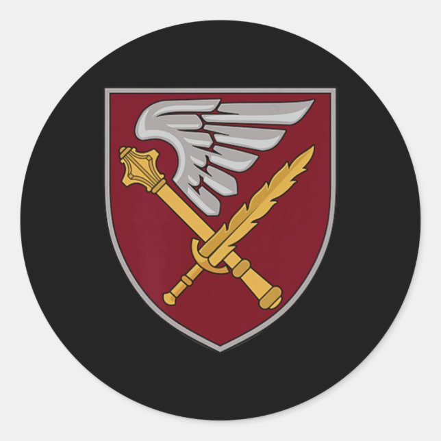 7th Rapid Response Corps (ukraine) V2 Ukrainian Mi Runder Aufkleber (Vorderseite)