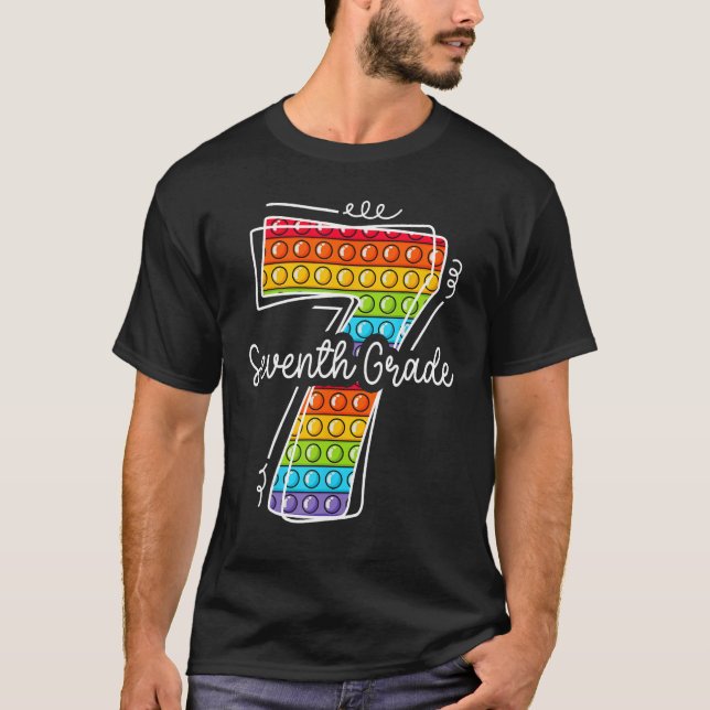 7th Seventh Grade Poppin Back to School Team 7th G T-Shirt (Vorderseite)